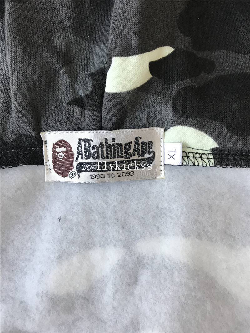 A Bathing Ape Bape Shark Hoodie Grey